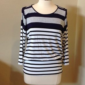 3/4 sleeve casual knit top